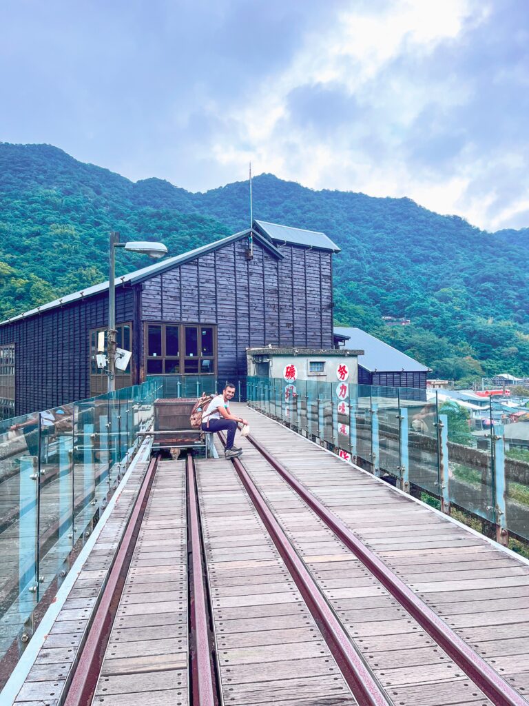 famous bridge near HuoTong Cat Village, Taiwan, Ruisan Coal Transportation Bridge
